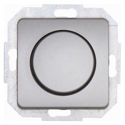 Druck-Dreh-LED-Dimmer mit Druck-Wechselschalter für konv. Trafos - 7-110 W/VA - LED 3-35 W - Serie Milano - KOPP 